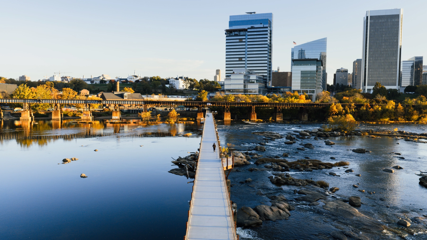 Canal Walk and Brown's Island in Richmond, Virginia
